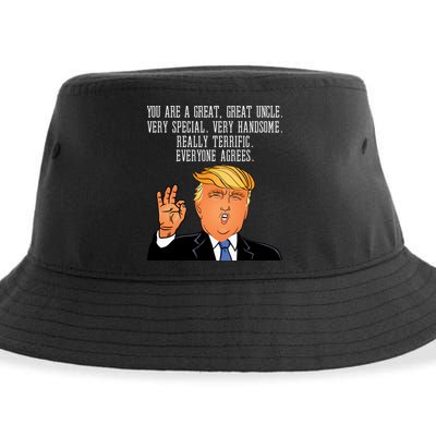 Donald Trump Your A Great Uncle Sustainable Bucket Hat
