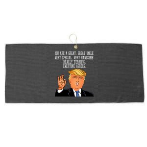 Donald Trump Your A Great Uncle Large Microfiber Waffle Golf Towel