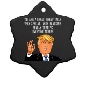 Donald Trump Your A Great Uncle Ceramic Star Ornament