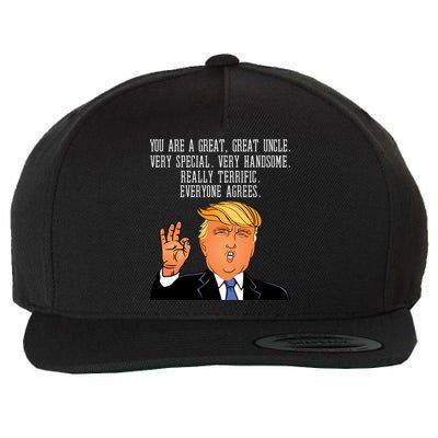 Donald Trump Your A Great Uncle Wool Snapback Cap