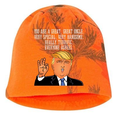 Donald Trump Your A Great Uncle Kati - Camo Knit Beanie