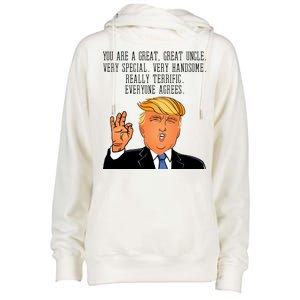 Donald Trump Your A Great Uncle Womens Funnel Neck Pullover Hood