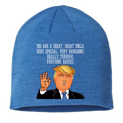 Donald Trump Your A Great Uncle Sustainable Beanie