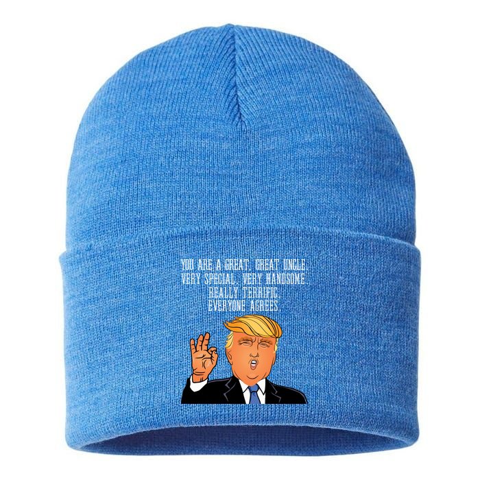 Donald Trump Your A Great Uncle Sustainable Knit Beanie