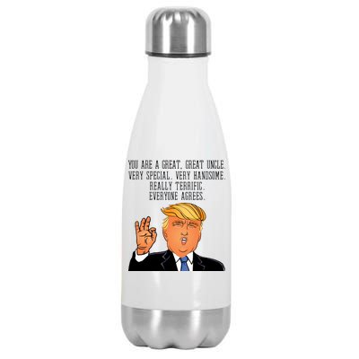 Donald Trump Your A Great Uncle Stainless Steel Insulated Water Bottle