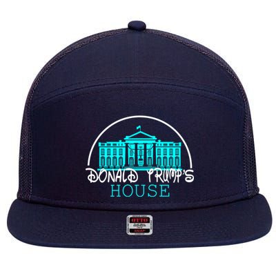 Donald Trump's White House 7 Panel Mesh Trucker Snapback Hat