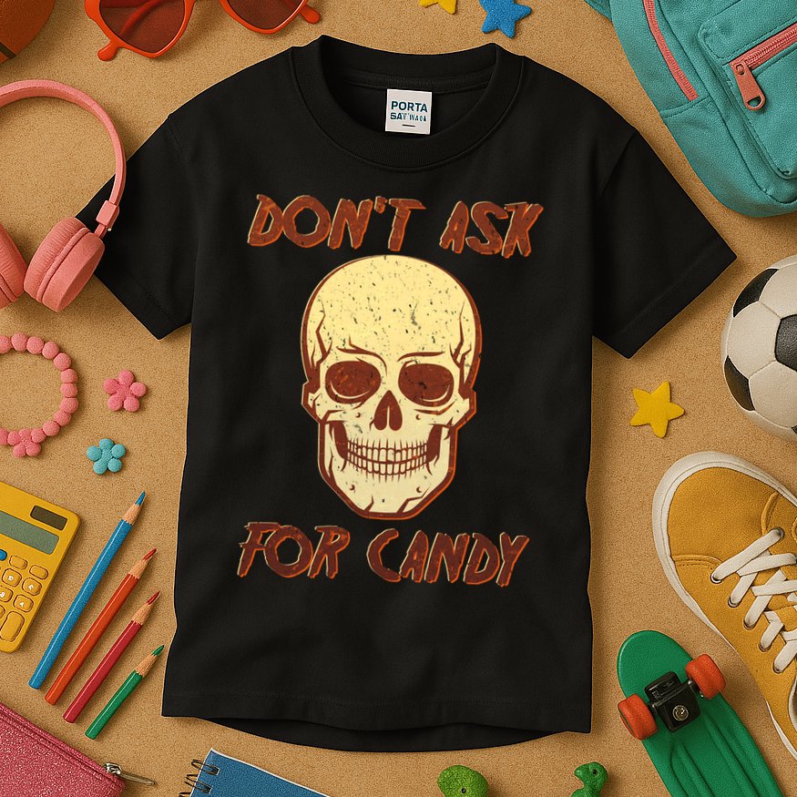 Don't Ask For Candy  Kids T-Shirt
