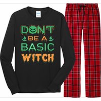 Don't Be A Basic Witch Long Sleeve Pajama Set