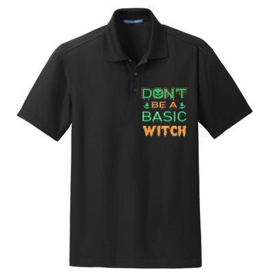 Don't Be A Basic Witch Dry Zone Grid Polo