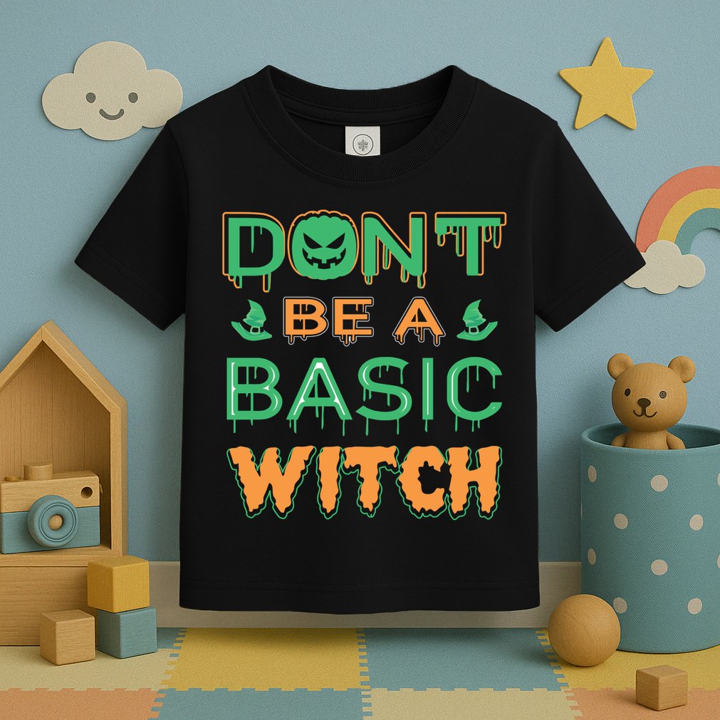 Don't Be A Basic Witch Toddler T-Shirt