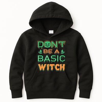 Don't Be A Basic Witch Kids Hoodie
