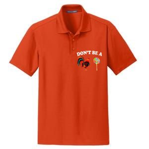 Don't Be A Chicken Lollipop Dry Zone Grid Polo