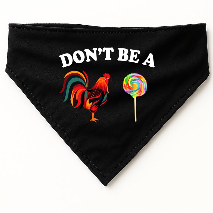 Don't Be A Chicken Lollipop USA-Made Doggie Bandana