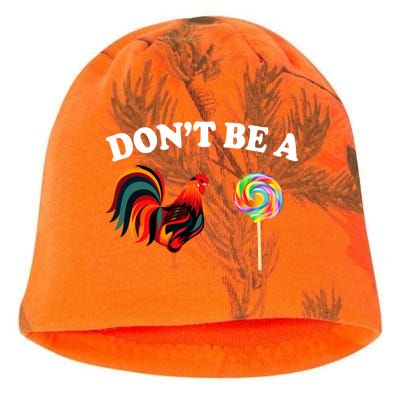 Don't Be A Chicken Lollipop Kati - Camo Knit Beanie