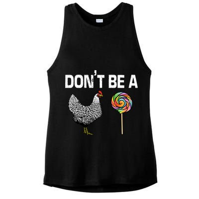 Don't Be A Chicken Sucker Ladies PosiCharge Tri-Blend Wicking Tank