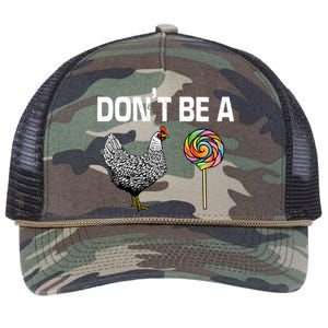 Don't Be A Chicken Sucker Retro Rope Trucker Hat Cap