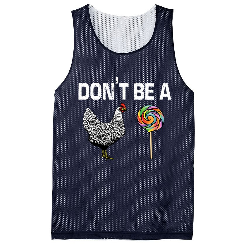 Don't Be A Chicken Sucker Mesh Reversible Basketball Jersey Tank