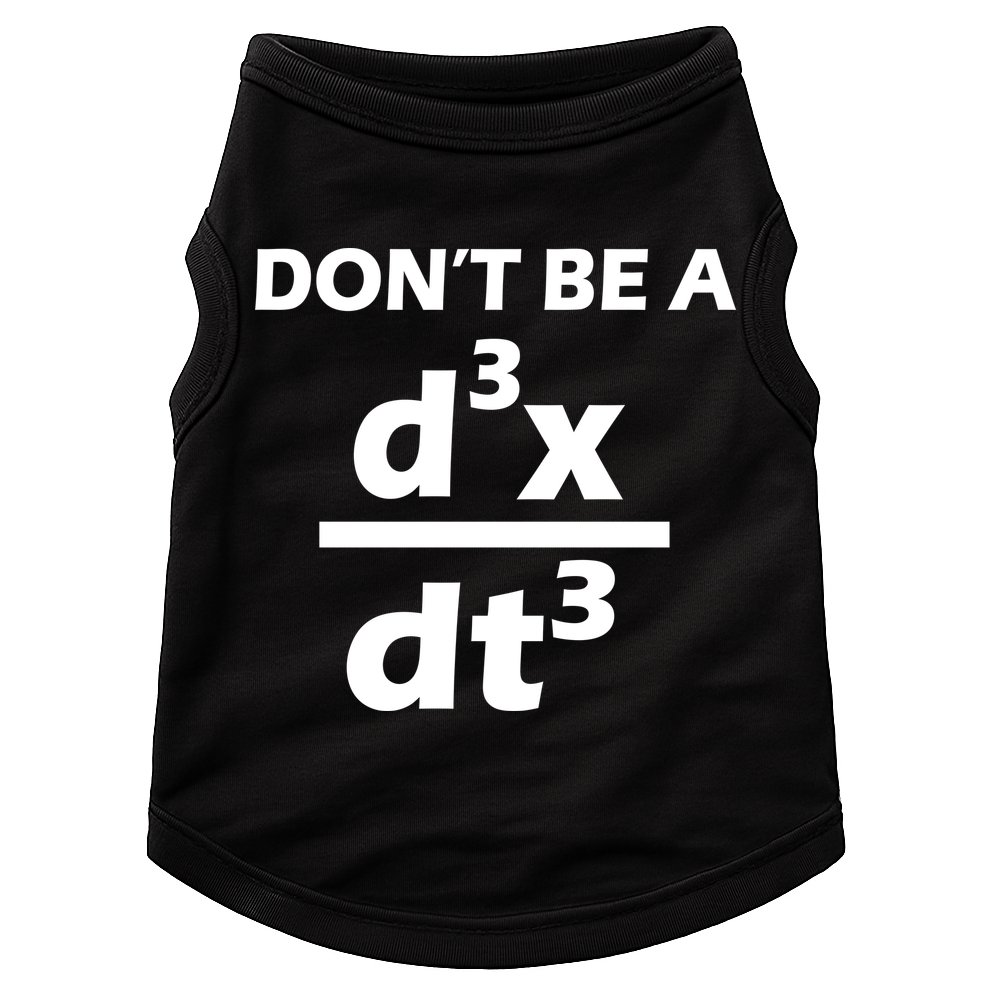 Don't Be A Jerk Mathematics Equation Doggie Tank