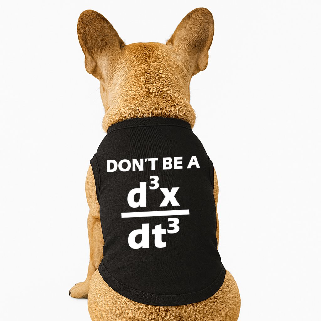 Don't Be A Jerk Mathematics Equation Doggie Tank