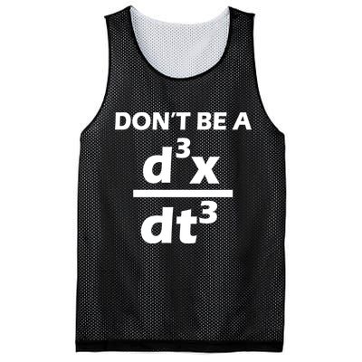 Don't Be A Jerk Mathematics Equation Mesh Reversible Basketball Jersey Tank