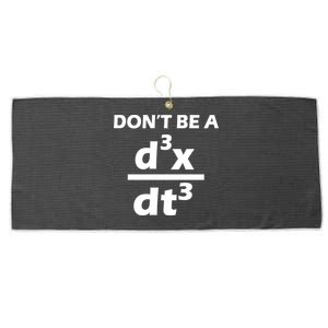 Don't Be A Jerk Mathematics Equation Large Microfiber Waffle Golf Towel