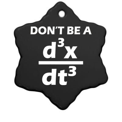 Don't Be A Jerk Mathematics Equation Ceramic Star Ornament