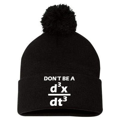 Don't Be A Jerk Mathematics Equation Pom Pom 12in Knit Beanie