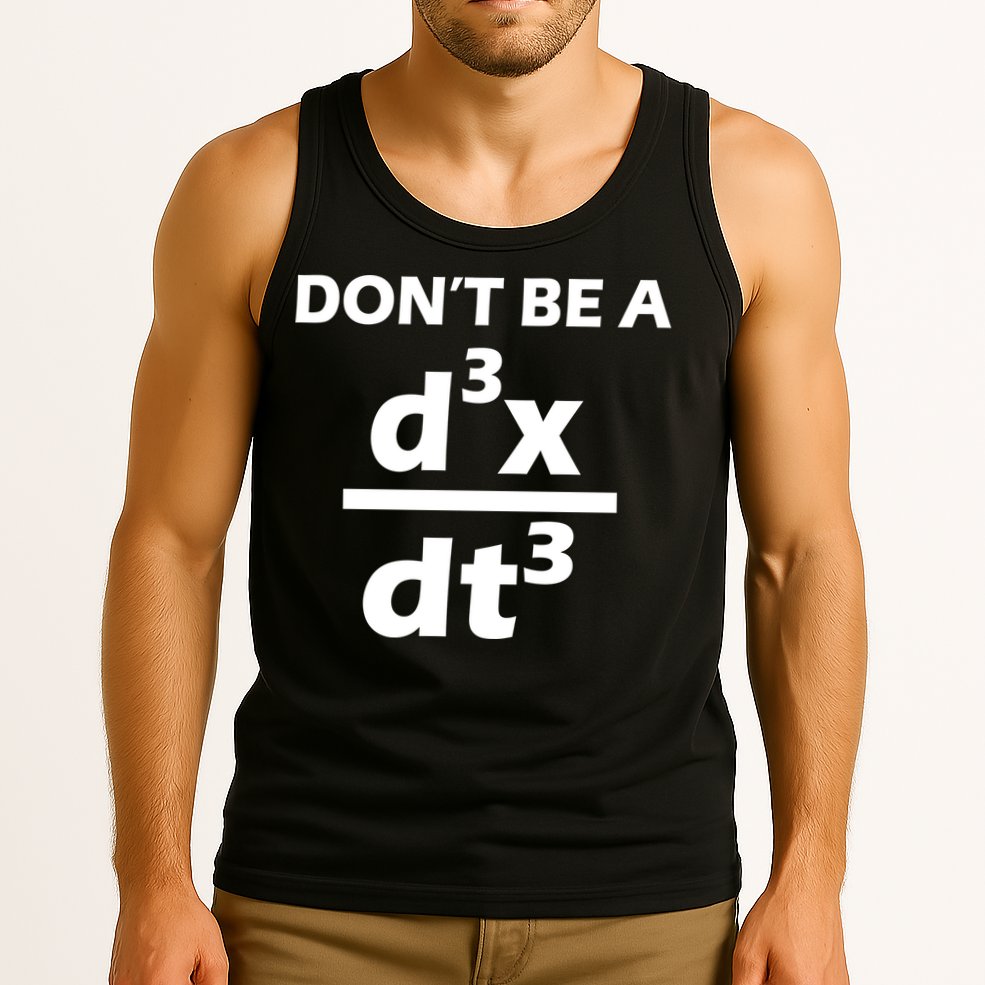 Don't Be A Jerk Mathematics Equation Tank Top