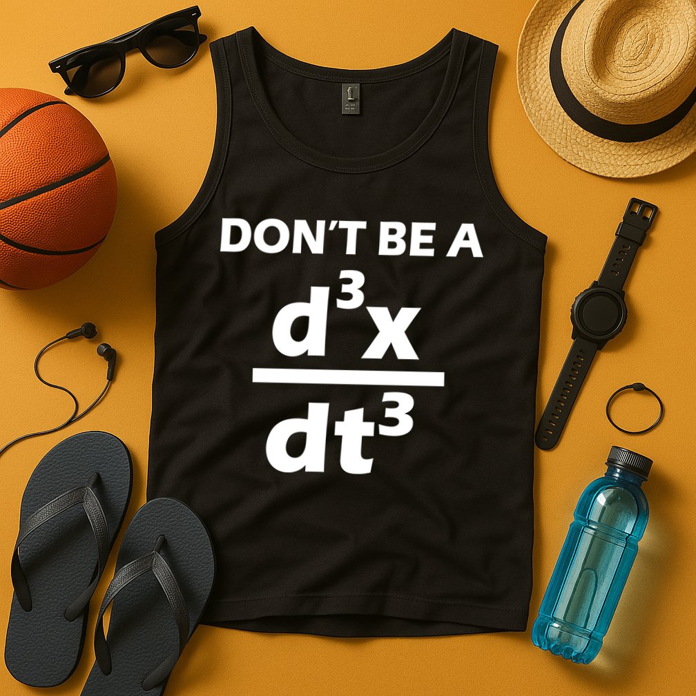 Don't Be A Jerk Mathematics Equation Tank Top