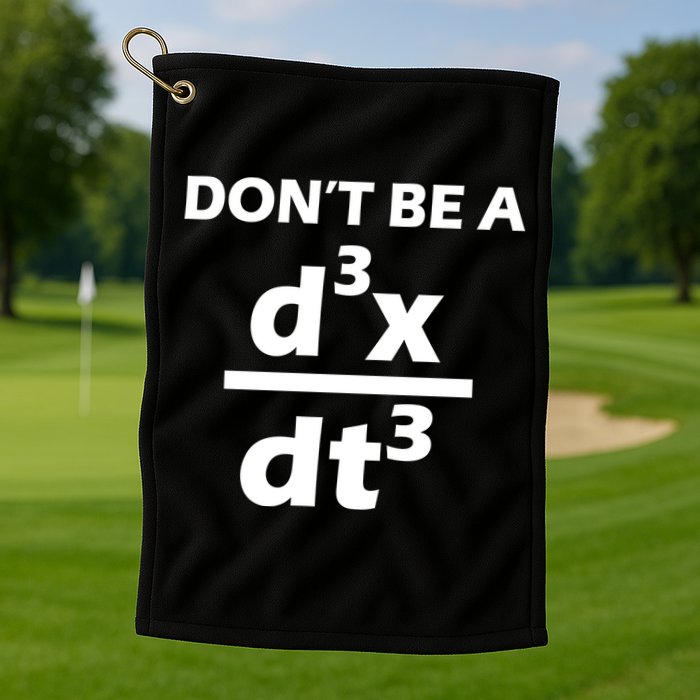 Don't Be A Jerk Mathematics Equation Golf Towel