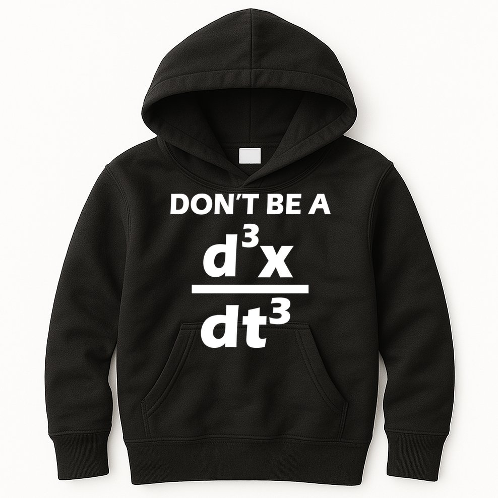 Don't Be A Jerk Mathematics Equation Kids Hoodie