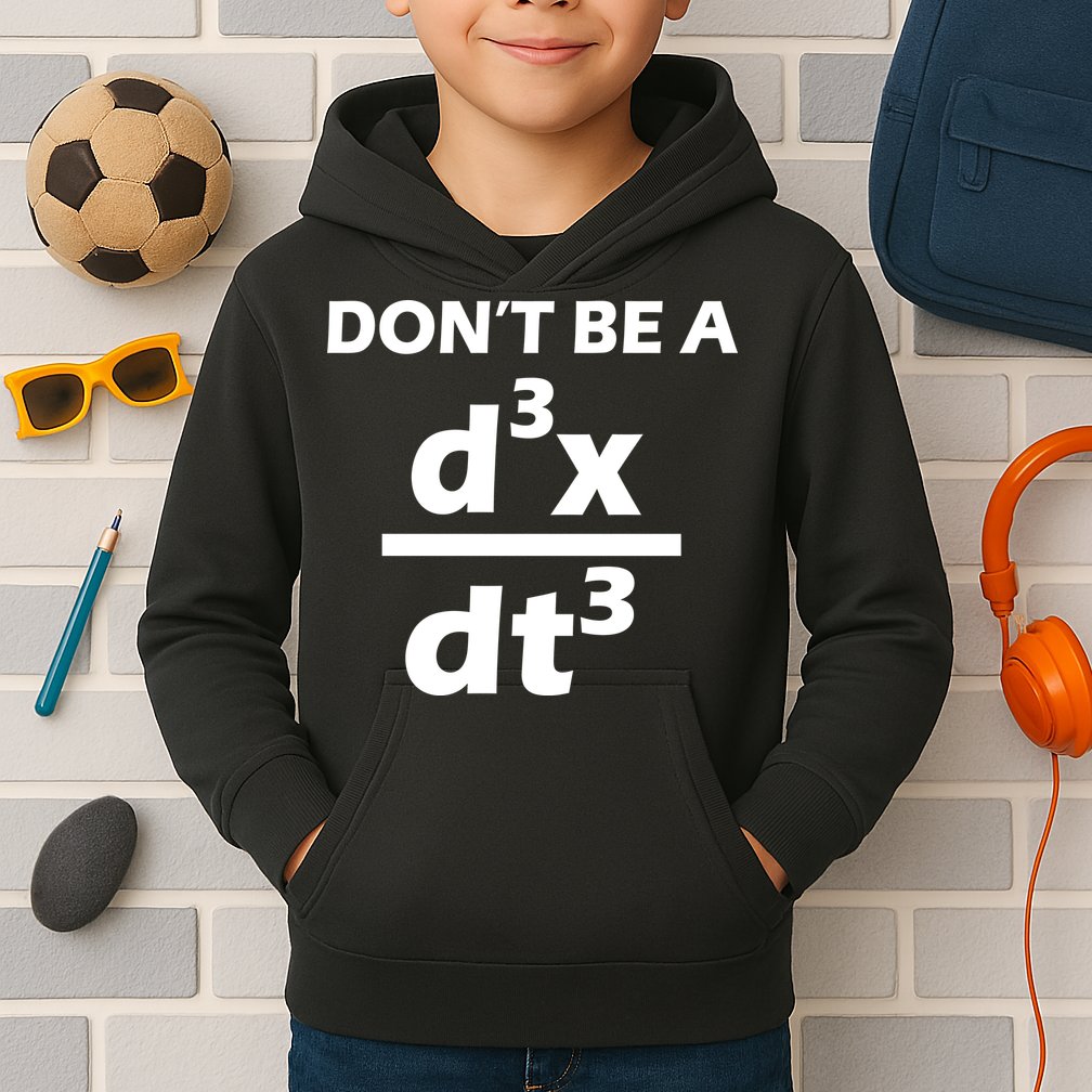 Don't Be A Jerk Mathematics Equation Kids Hoodie