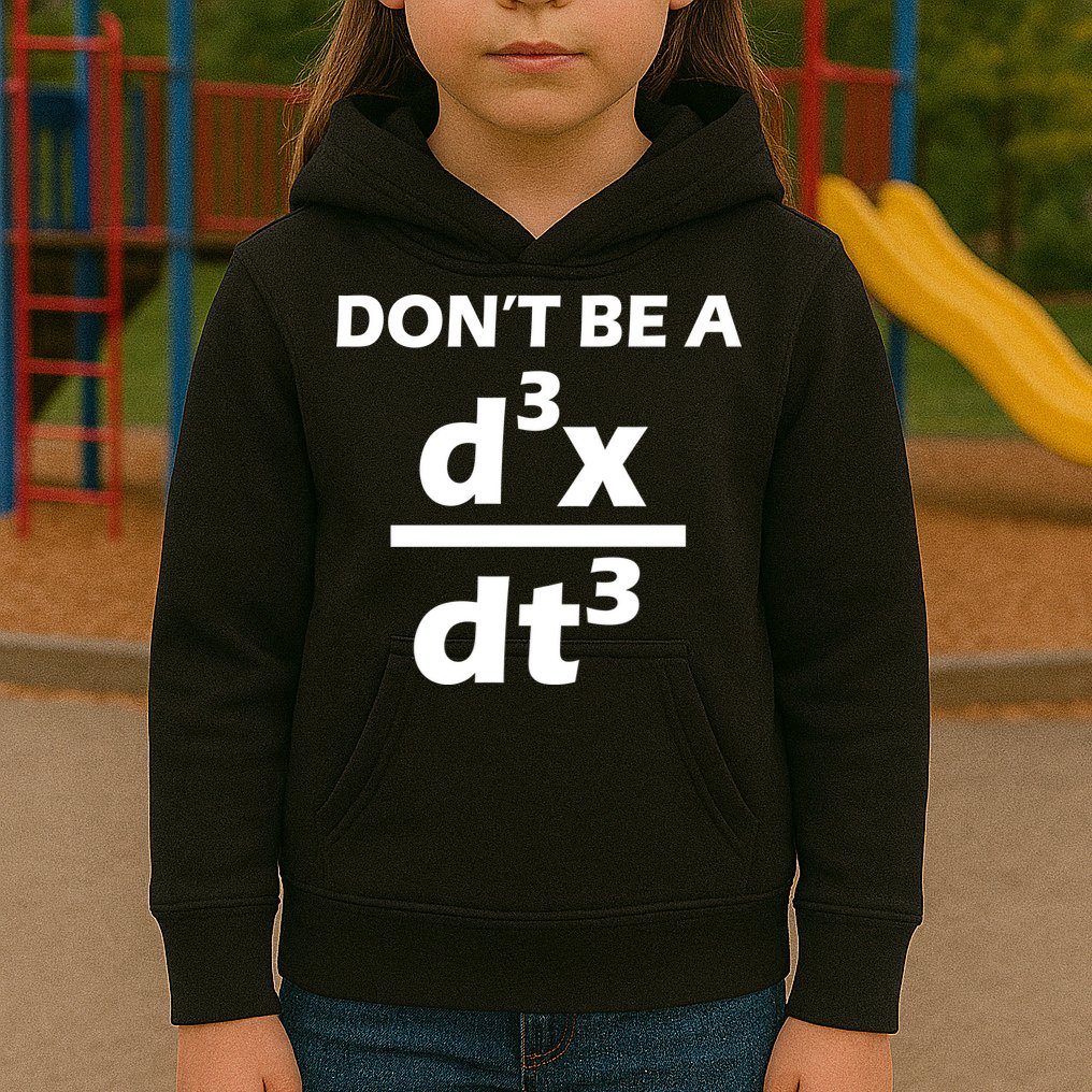 Don't Be A Jerk Mathematics Equation Kids Hoodie
