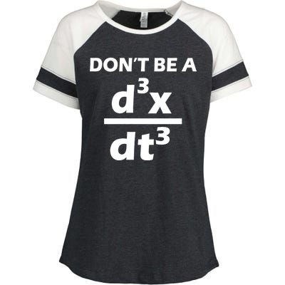 Don't Be A Jerk Mathematics Equation Enza Ladies Jersey Colorblock Tee