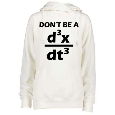 Don't Be A Jerk Mathematics Equation Womens Funnel Neck Pullover Hood