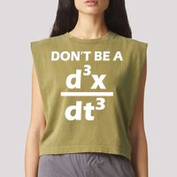 Don't Be A Jerk Mathematics Equation Garment-Dyed Women's Muscle Tee