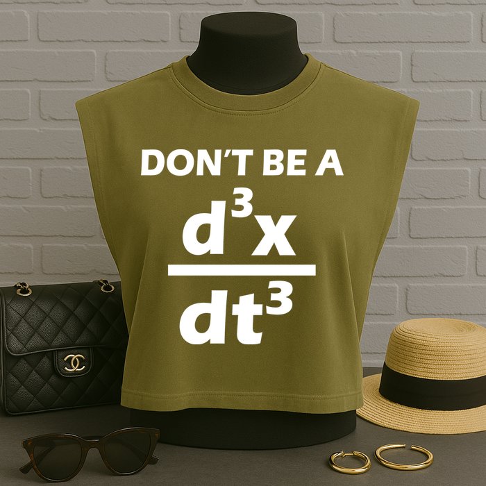 Don't Be A Jerk Mathematics Equation Garment-Dyed Women's Muscle Tee