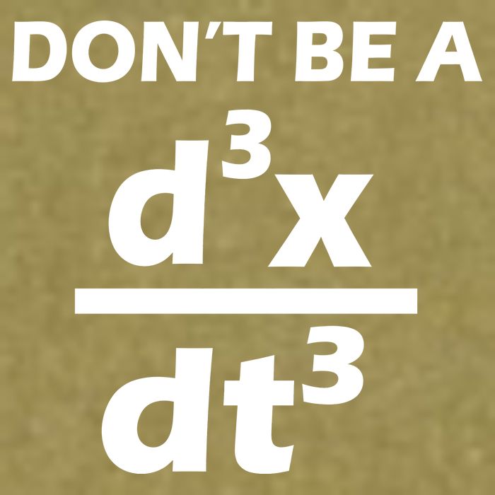 Don't Be A Jerk Mathematics Equation Garment-Dyed Women's Muscle Tee