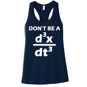 Don't Be A Jerk Mathematics Equation Women's Racerback Tank