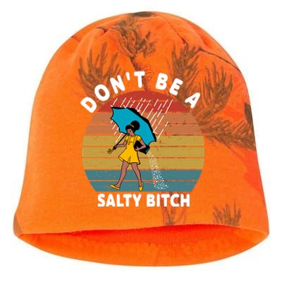 Don't Be A Salty Bitch Funny Bitchy Kati - Camo Knit Beanie