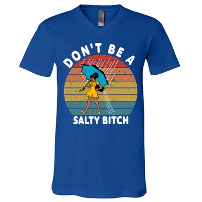 Don't Be A Salty Bitch Funny Bitchy V-Neck T-Shirt