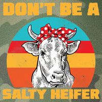Don't Be A Salty Heifer Legacy Tie Dye Trucker Hat