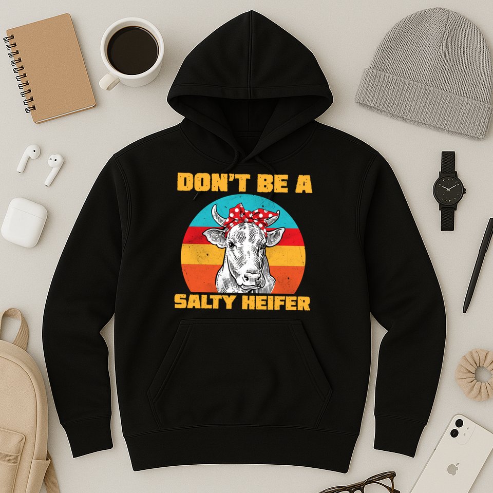 Don't Be A Salty Heifer Hoodie