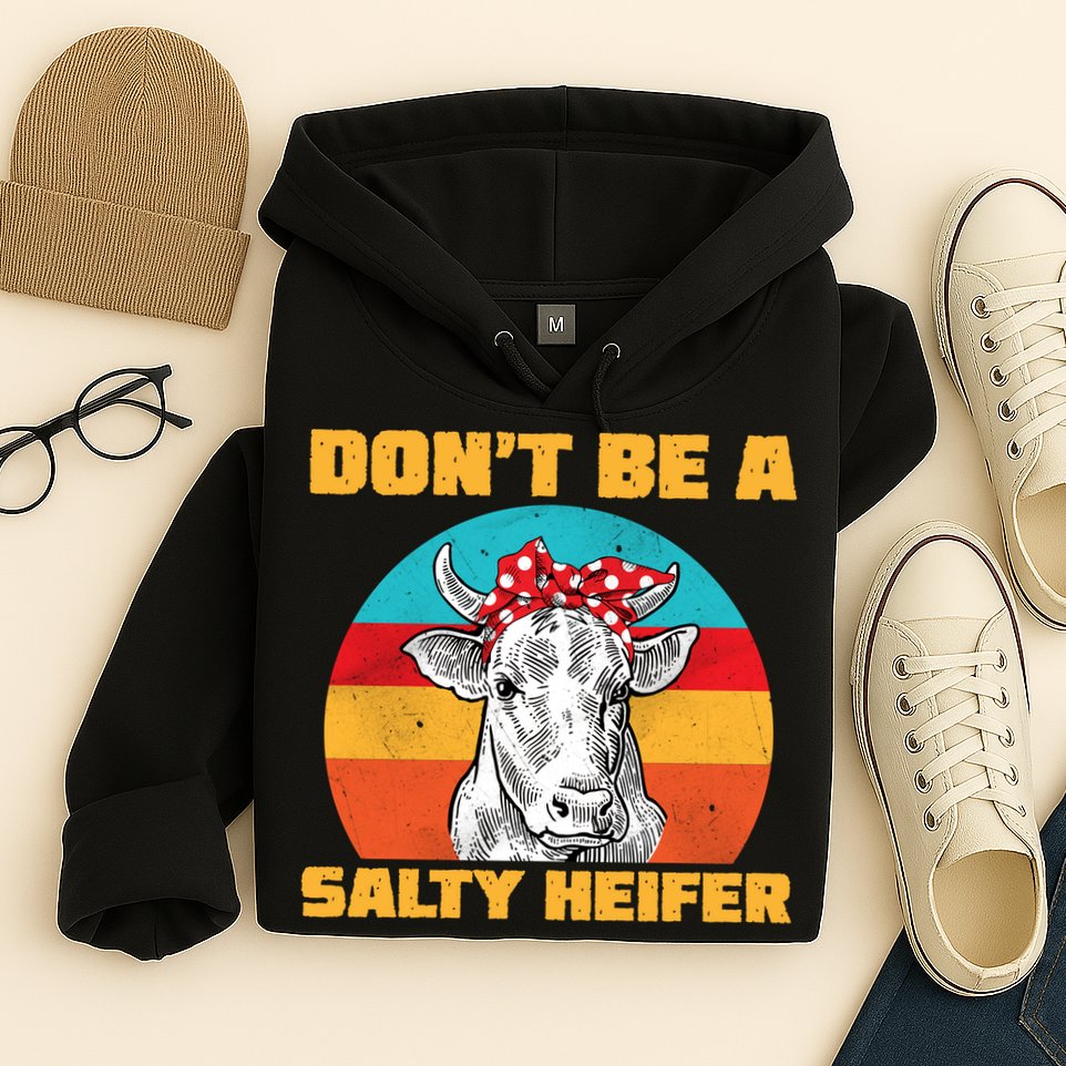 Don't Be A Salty Heifer Hoodie