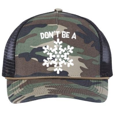 Don't Be A Snowflake Retro Rope Trucker Hat Cap