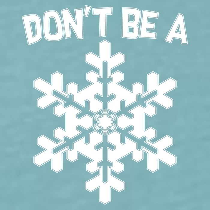 Don't Be A Snowflake Sueded Cloud Jersey T-Shirt