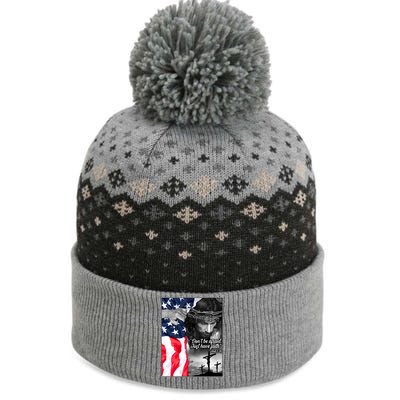 Don't Be Afraid Just Have Faith Mark 5:36 Jesus American Flag The Baniff Cuffed Pom Beanie