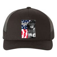 Don't Be Afraid Just Have Faith Mark 5:36 Jesus American Flag Yupoong Adult 5-Panel Trucker Hat