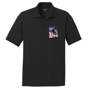 Don't Be Afraid Just Have Faith Mark 5:36 Jesus American Flag PosiCharge RacerMesh Polo