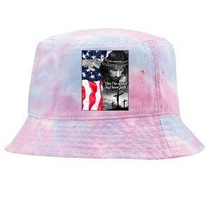 Don't Be Afraid Just Have Faith Mark 5:36 Jesus American Flag Tie-Dyed Bucket Hat